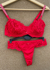 Luxury Comfort Push-up Bra Panty set with Elegant shine