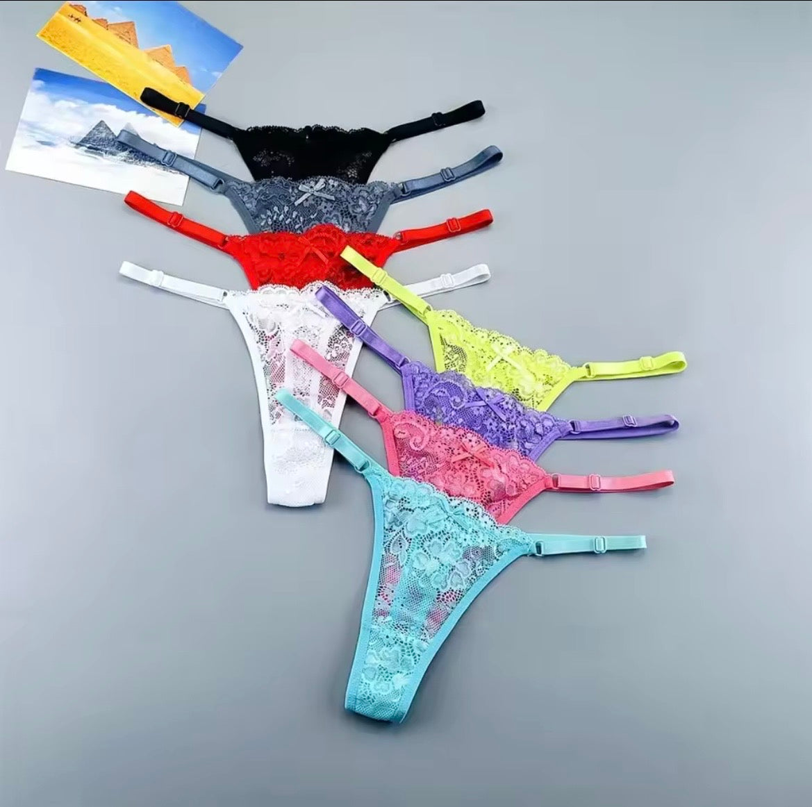 Transparent Thong Panties Women Lace Underwear( Random colour)