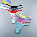 Transparent Thong Panties Women Lace Underwear( Random colour)