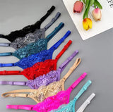 Transparent Thong Panties Women Lace Underwear( Random colour)