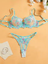 Bra & Matching Panties, Hand Washable Underwear Suit for s, Romantic & Special Occasion Wear