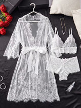 Eyelash Lace Wave Decorations, Ribbons, a Perfectly Paired Two-Piece Outfit