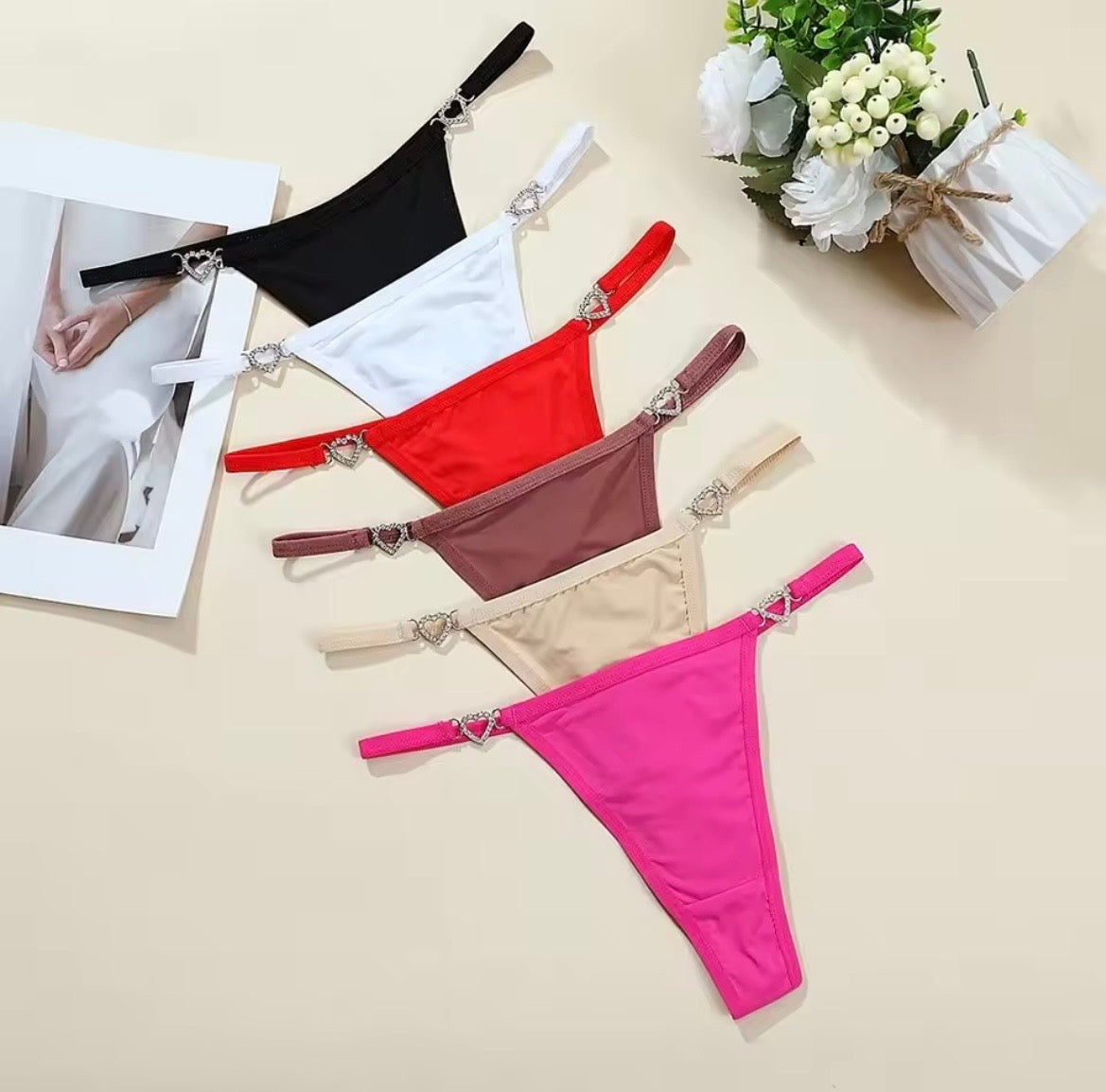 Thong Underwear Shine Rhinestone Plus Size (pehly orignal picture dhekn phir pucharse karn)