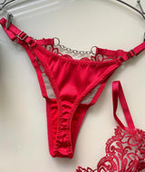 Lace Floral Bra and Panty Set