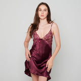 Luxury Satin Lace Nightgown