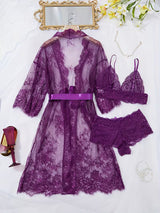 Eyelash Lace Wave Decorations, Ribbons, a Perfectly Paired Two-Piece Outfit